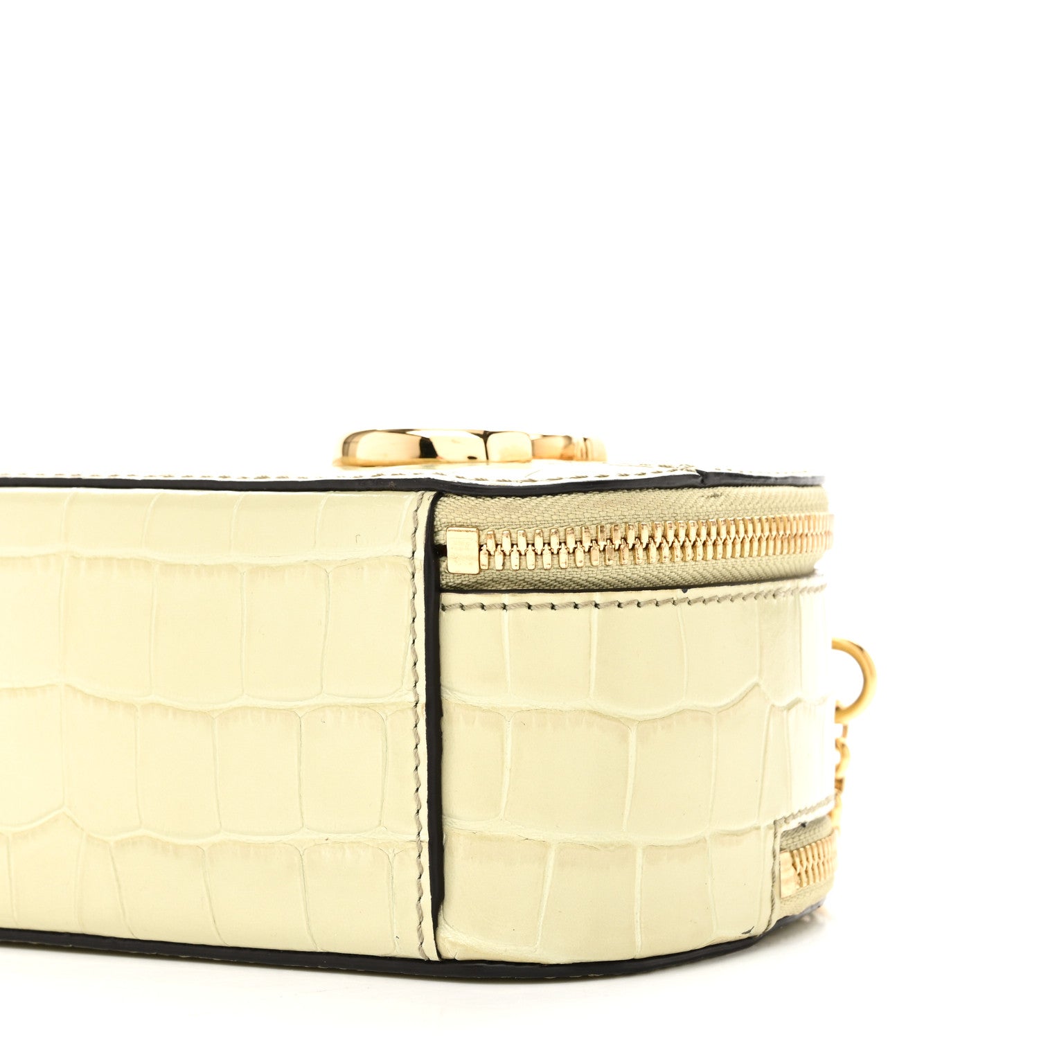 Chloe Calfskin Crocodile Embossed Mini C Vanity Bag Light Eucalyptus 9 of 9