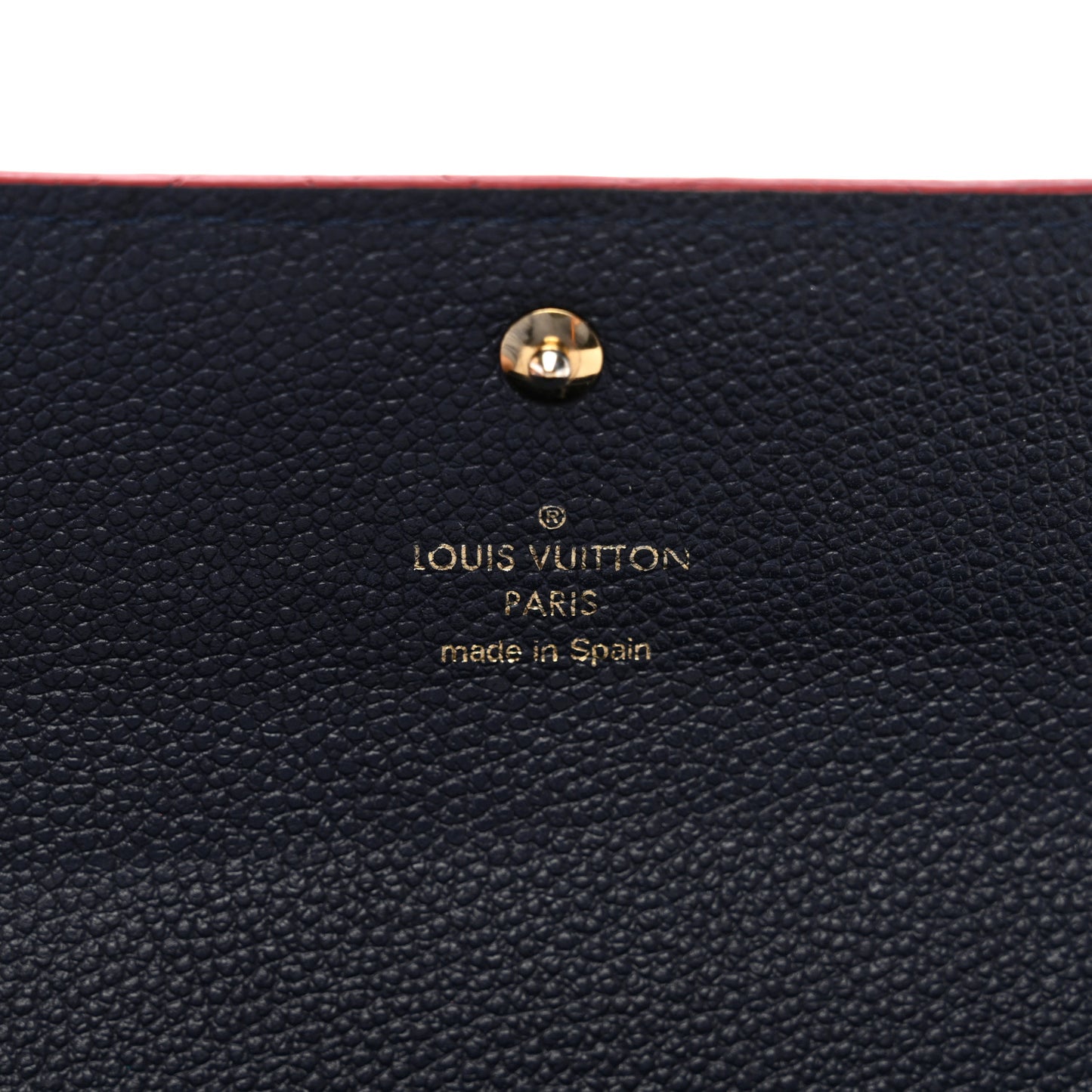 Empreinte Pont-Neuf Wallet Marine Rouge