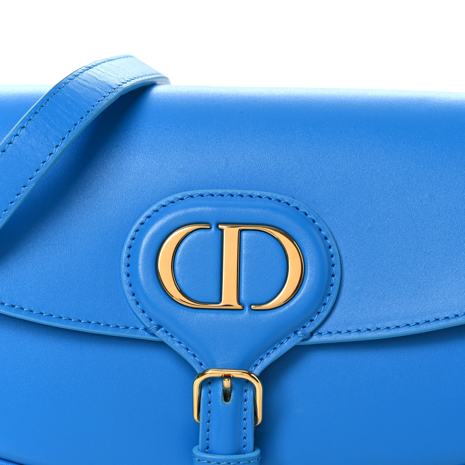 Christian Dior Box Calfskin East West Bobby Bag Reef Blue 7 of 11