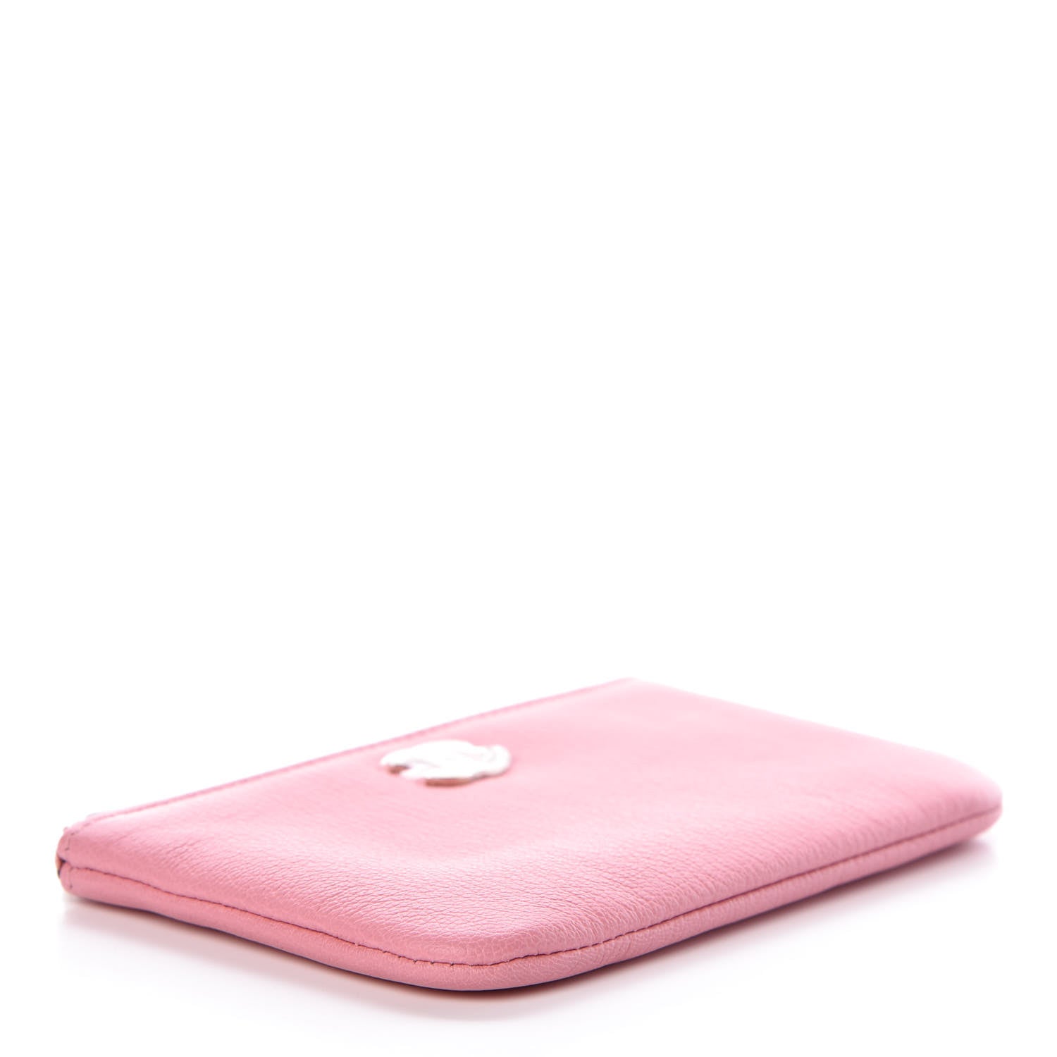 Chanel Goatskin Small CC Clover Cosmetic Case Pink 4 of 7
