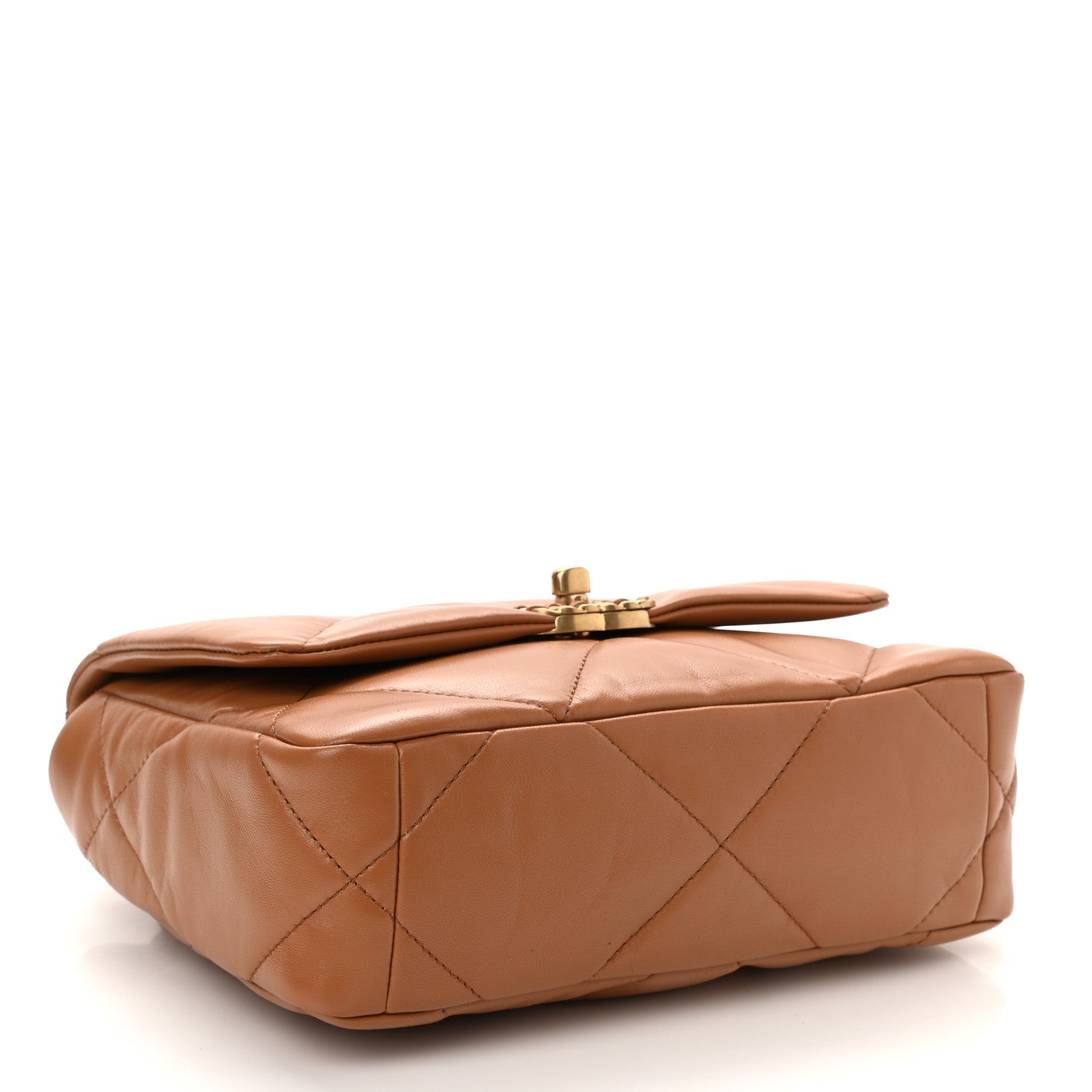 Chanel Lambskin Quilted Medium Chanel 19 Flap Brown 4 of 10