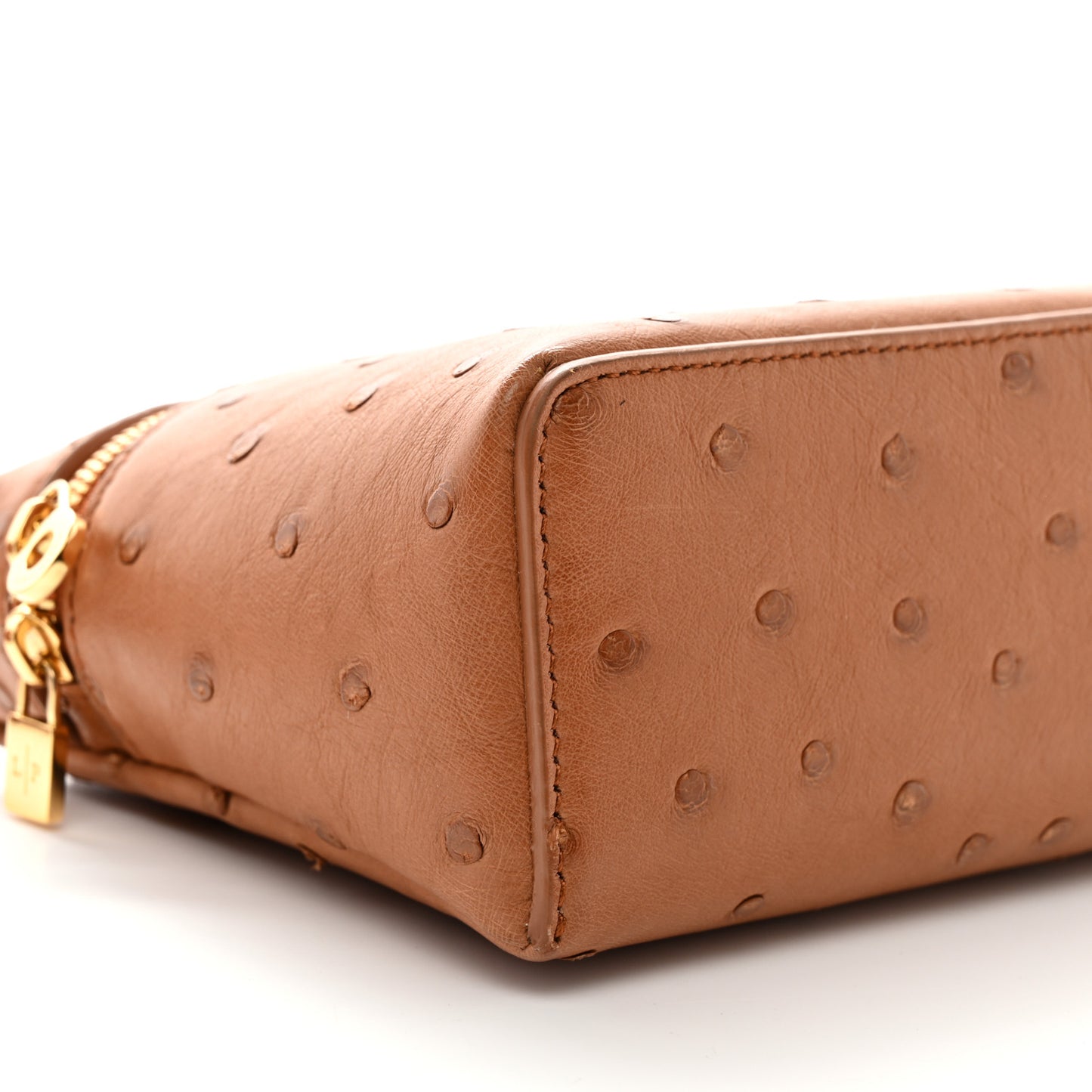 Ostrich L19 Extra Pocket Pouch Cognac