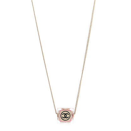 Chanel Resin CC Cube Choker Gold Pink Gold 1 of 8