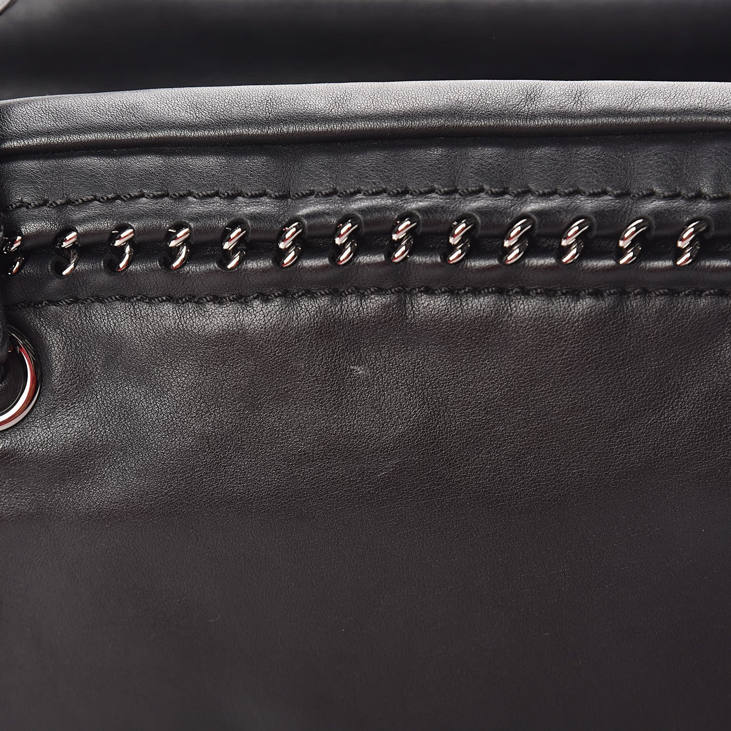 Smooth Calfskin Medium Luxe Ligne Bowler Black
