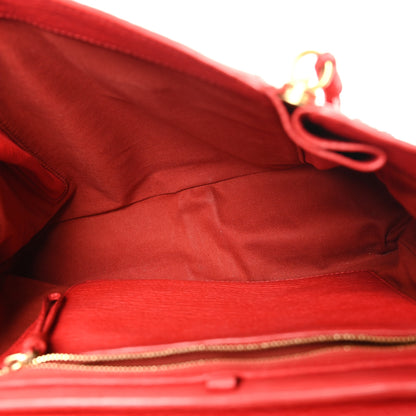 3.1 Phillip Lim Textured Calfskin Medium Pashli Satchel Red 5 of 9