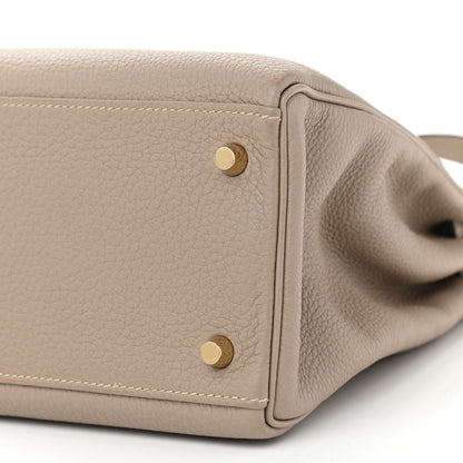Hermes Togo Kelly Retourne 32 Gris Tourterelle 10 of 11