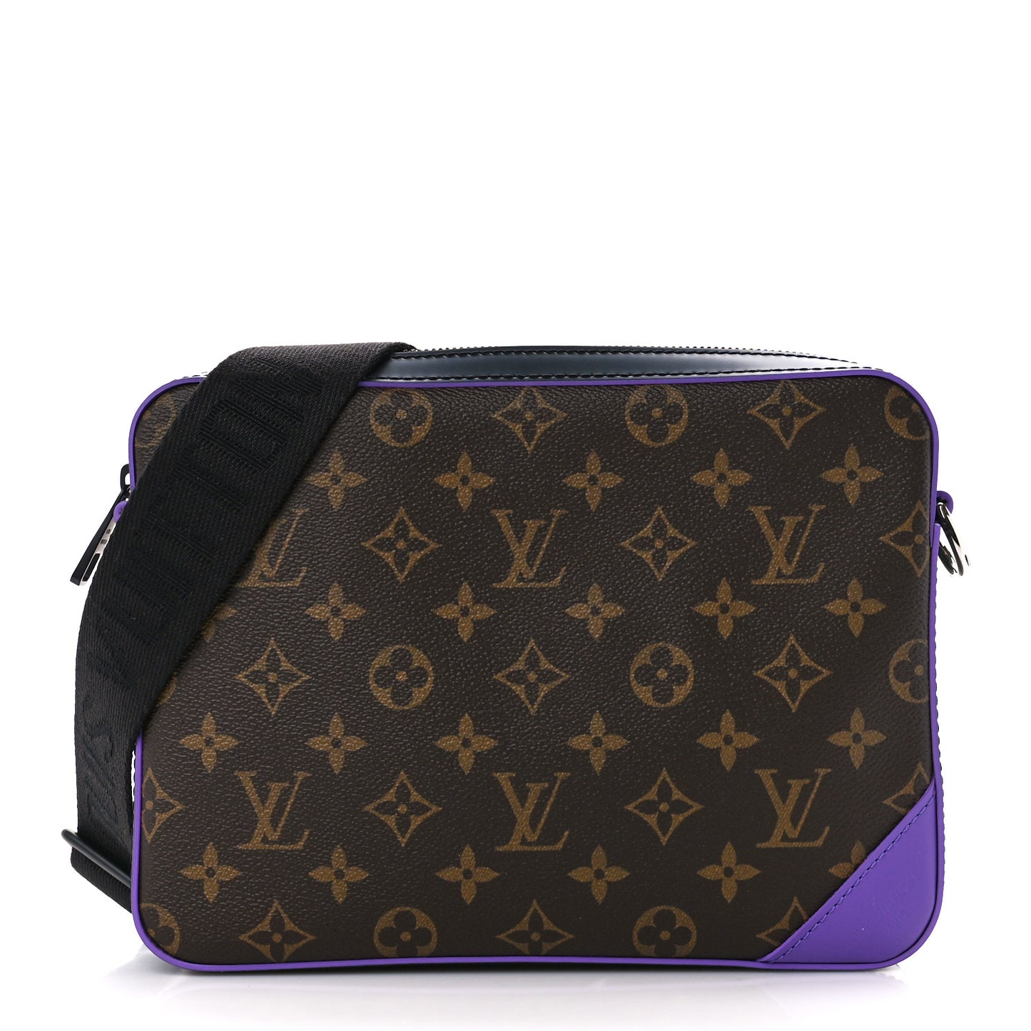 Monogram Macassar Trio Messenger Purple Purple