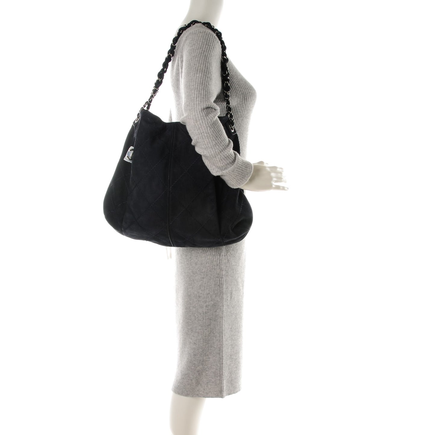 Suede Ultimate Stitch Hobo Blue