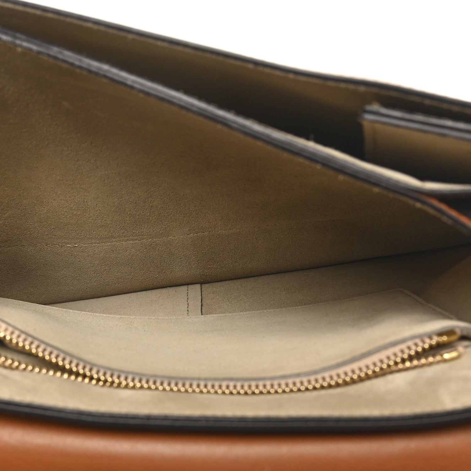 Chloe Suede Calfskin Medium Faye Shoulder Bag Caramel 5 of 9