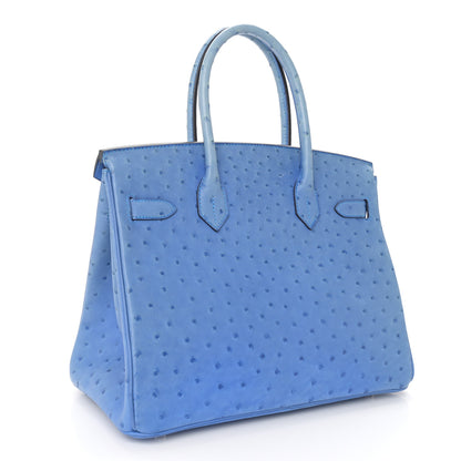 Hermes Ostrich Birkin 30 Mykonos 3 of 15