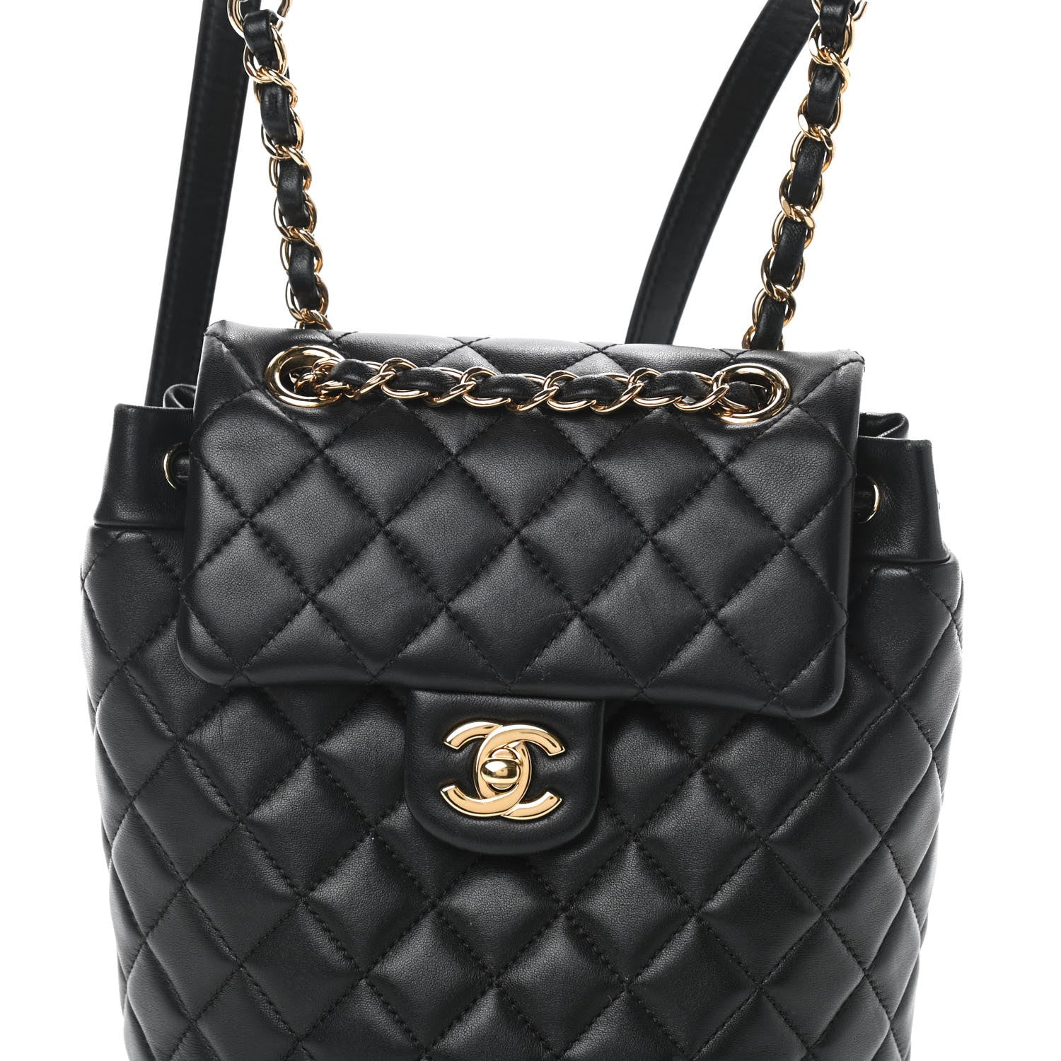 Chanel Lambskin Quilted Mini Urban Spirit Backpack Black 8 of 10