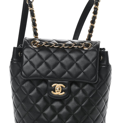 Chanel Lambskin Quilted Mini Urban Spirit Backpack Black 8 of 10