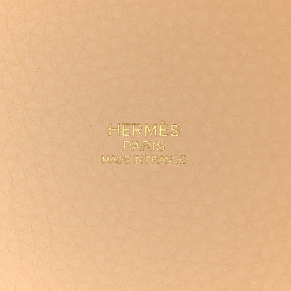 Hermes Taurillon Clemence Picotin Lock 22 MM Nata 6 of 12