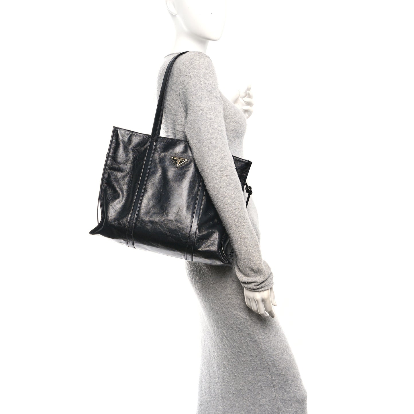 Soft Lux Large Shopping Tote Black
