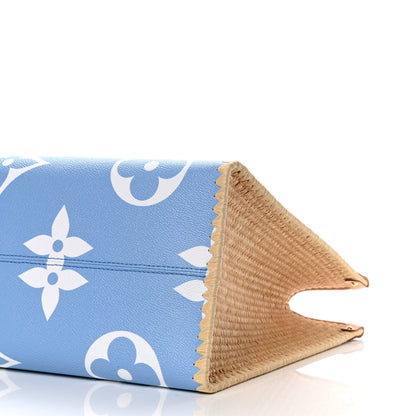 Louis Vuitton Monogram Giant Raffia Hamptons By The Pool Onthego GM Blue 11 of 18