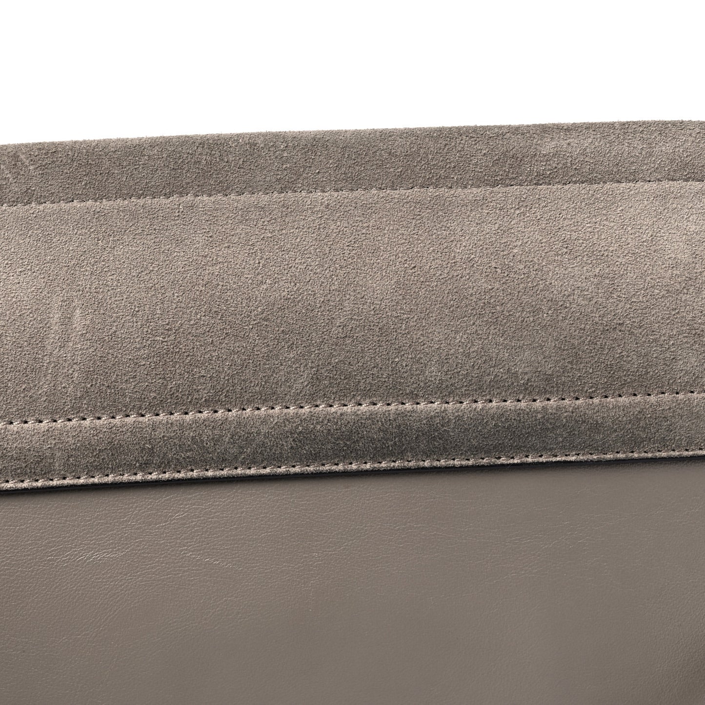 Calfskin Suede Medium Faye Shoulder Bag Motty Grey