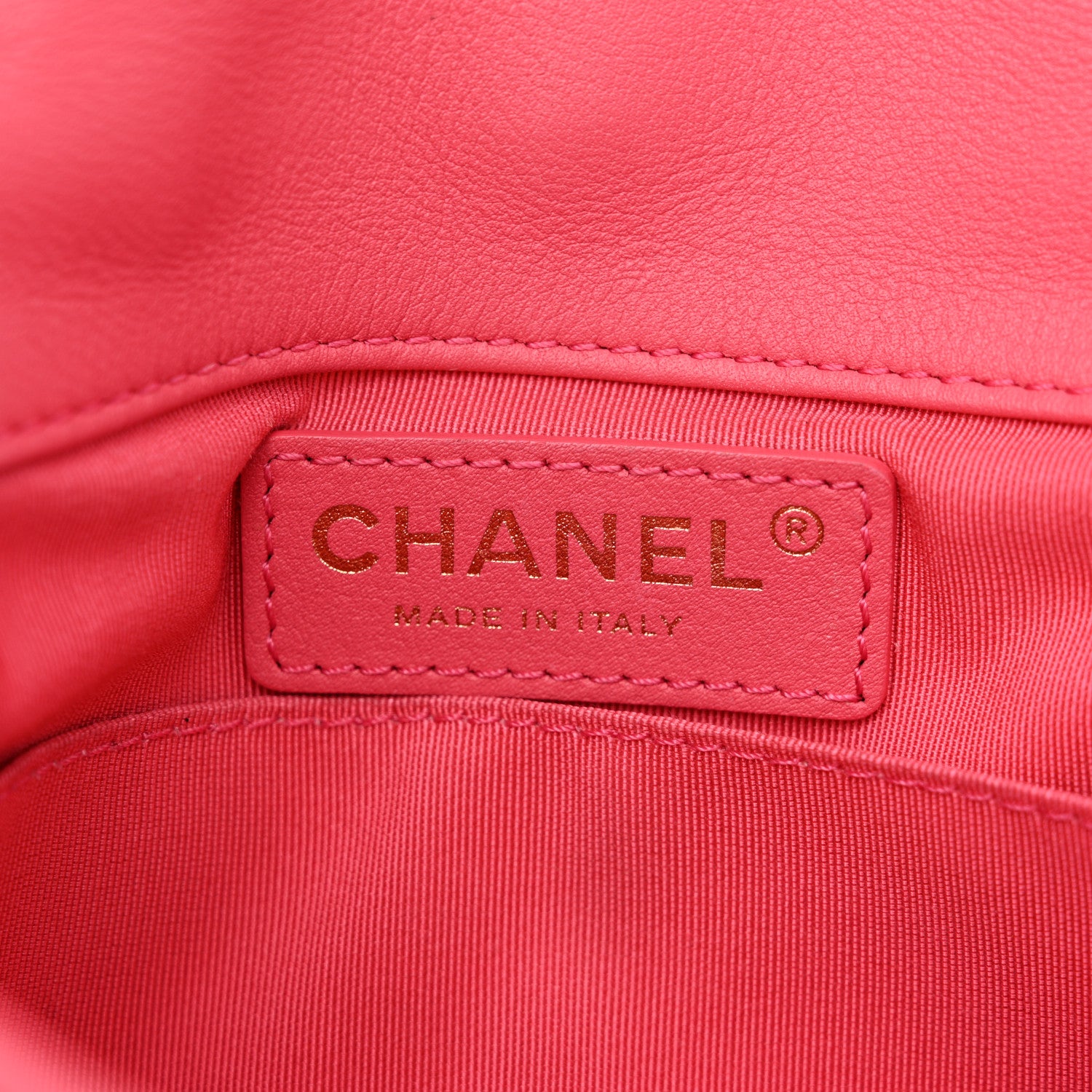 Chanel Calfskin Quilted Mini Square Bubbly Flap Pink 6 of 10