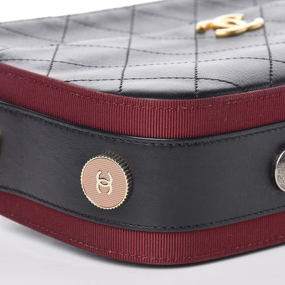 Chanel Calfskin Grosgrain Stitched Button Up Camera Case Black 11 of 13