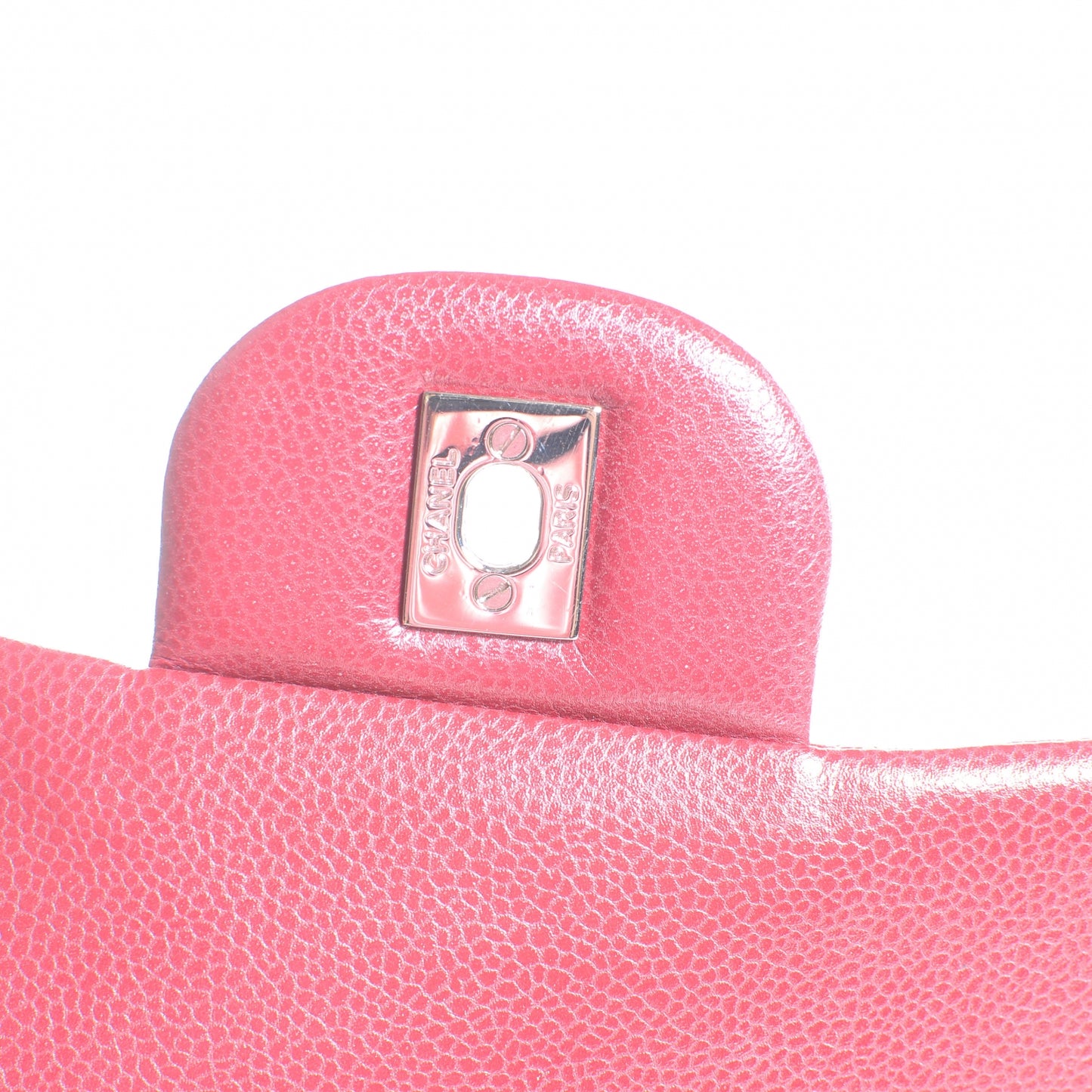 Caviar Maxi Single Flap Red