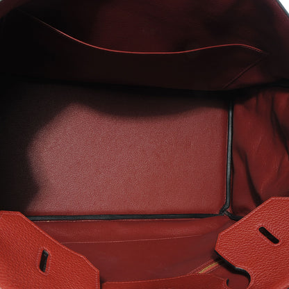 Hermes Taurillon Clemence Birkin 40 Sienne 6 of 10