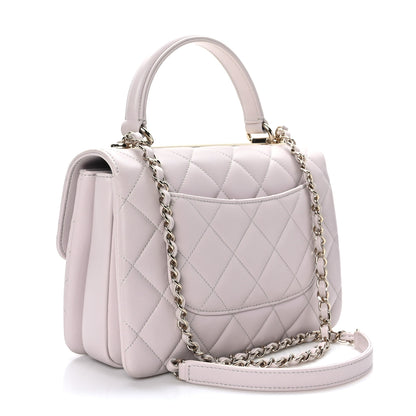Chanel Lambskin Quilted Small Trendy CC Flap Dual Handle Bag Lilas Lilac 3 of 10