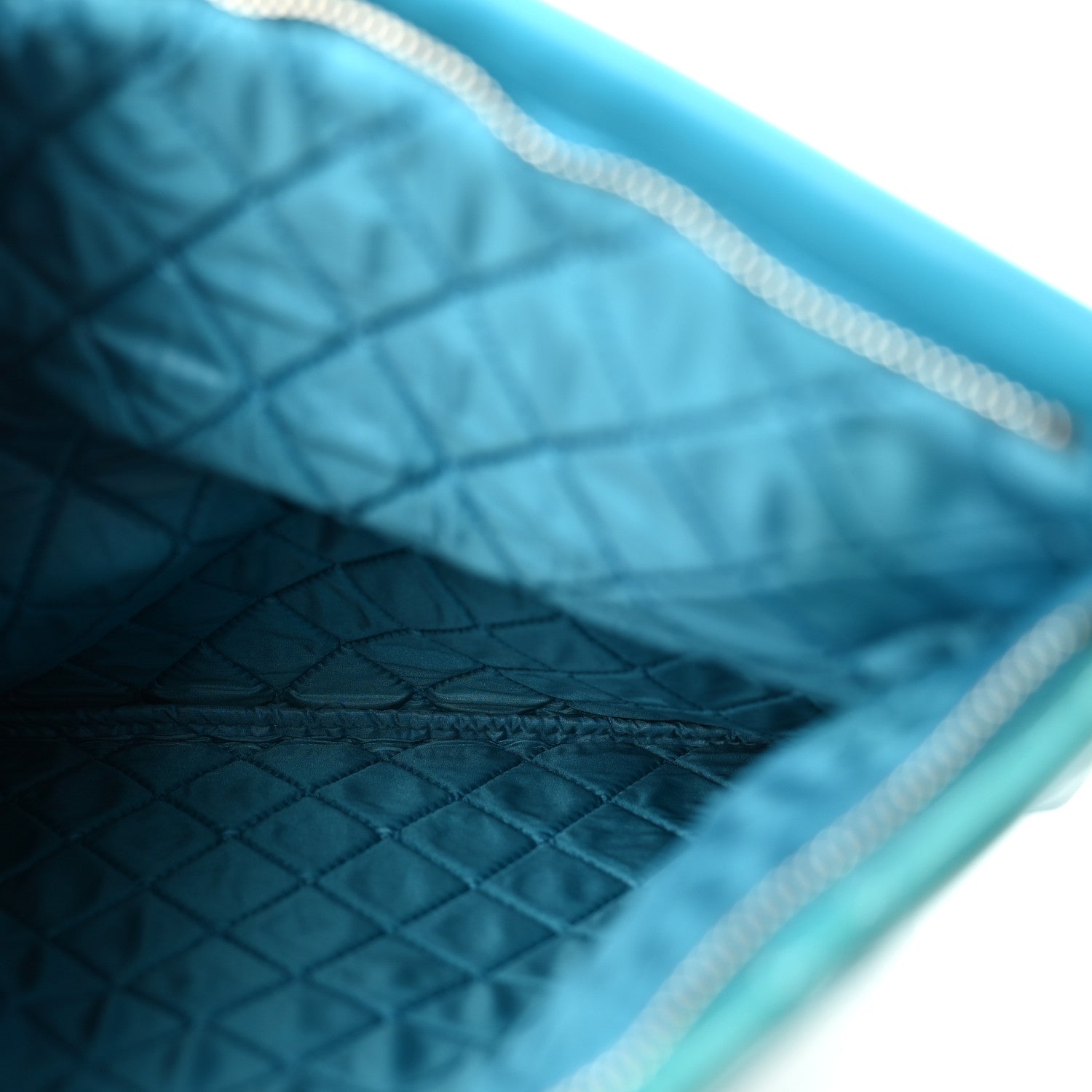 Chanel Patent Calfskin Quilted Beauty CC Clutch Blue 5 of 12