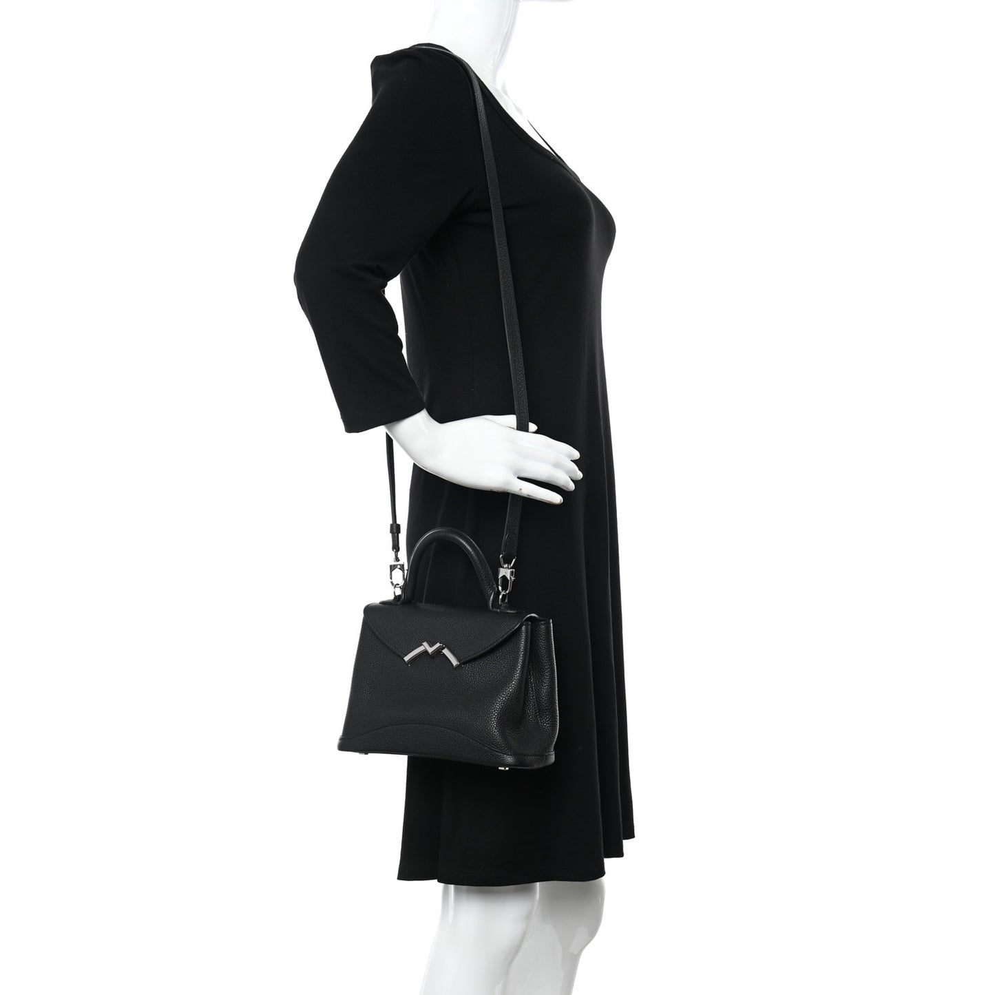 Taurillon Blush Calfskin Gabby BB Black