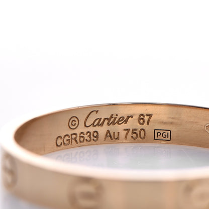 Cartier 18K Yellow Gold 4mm LOVE Wedding Band Ring 67 11.75 3 of 5