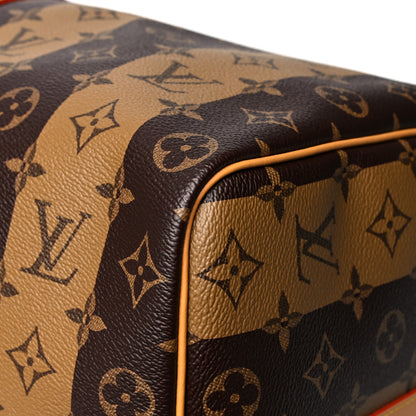 Louis Vuitton X NIGO Reverse Monogram Stripe Keepall Bandouliere 50 Brown 9 of 11