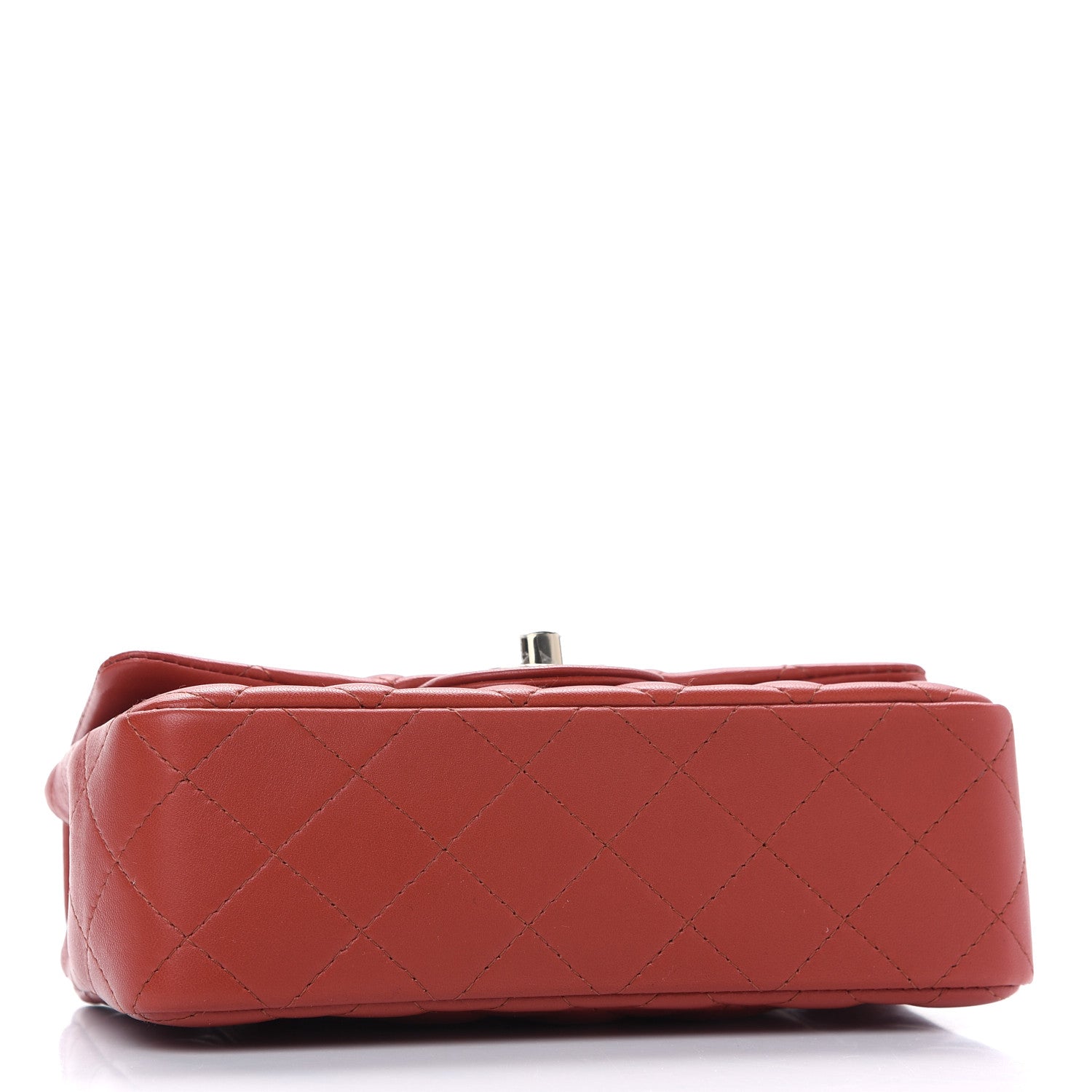 Chanel Lambskin Quilted Mini Rectangular Flap Red 4 of 9