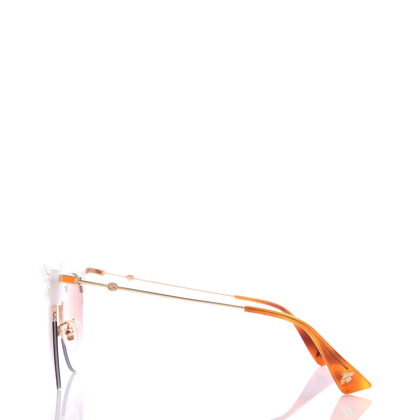 Pearl Cat Eye Sunglasses GG0212S White