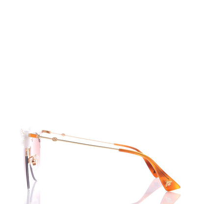 Gucci Pearl Cat Eye Sunglasses GG0212S White 3 of 8