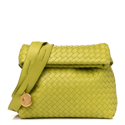 Bottega Veneta Nappa Intrecciato The Fold Crossbody Kiwi 1 of 9