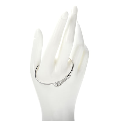 Tiffany 18K White Gold Diamond Bow Cuff Bracelet 2 of 4