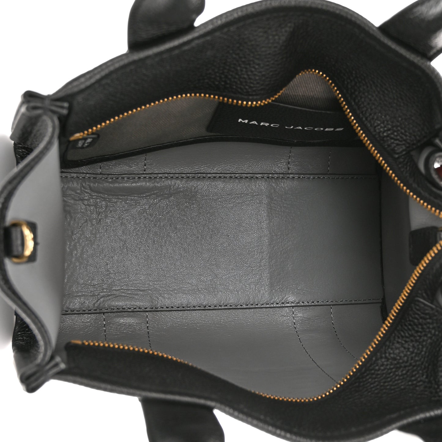 Grained Calfskin Small The Tote Bag Black