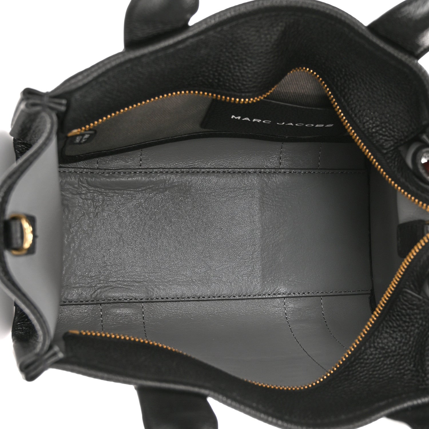 Marc Jacobs Grained Calfskin Small The Tote Bag Black 5 of 10