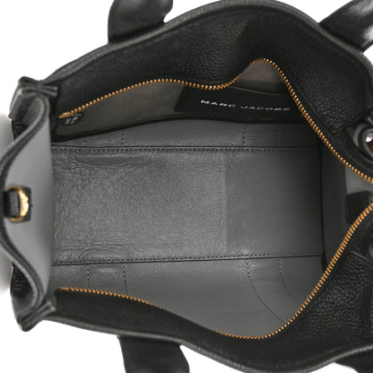 Marc Jacobs Grained Calfskin Small The Tote Bag Black 5 of 10