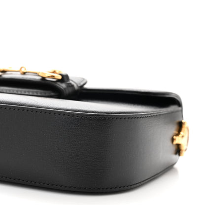 Gucci Azalea Calfskin Web Mini Horsebit 1955 Shoulder Bag Black 10 of 13