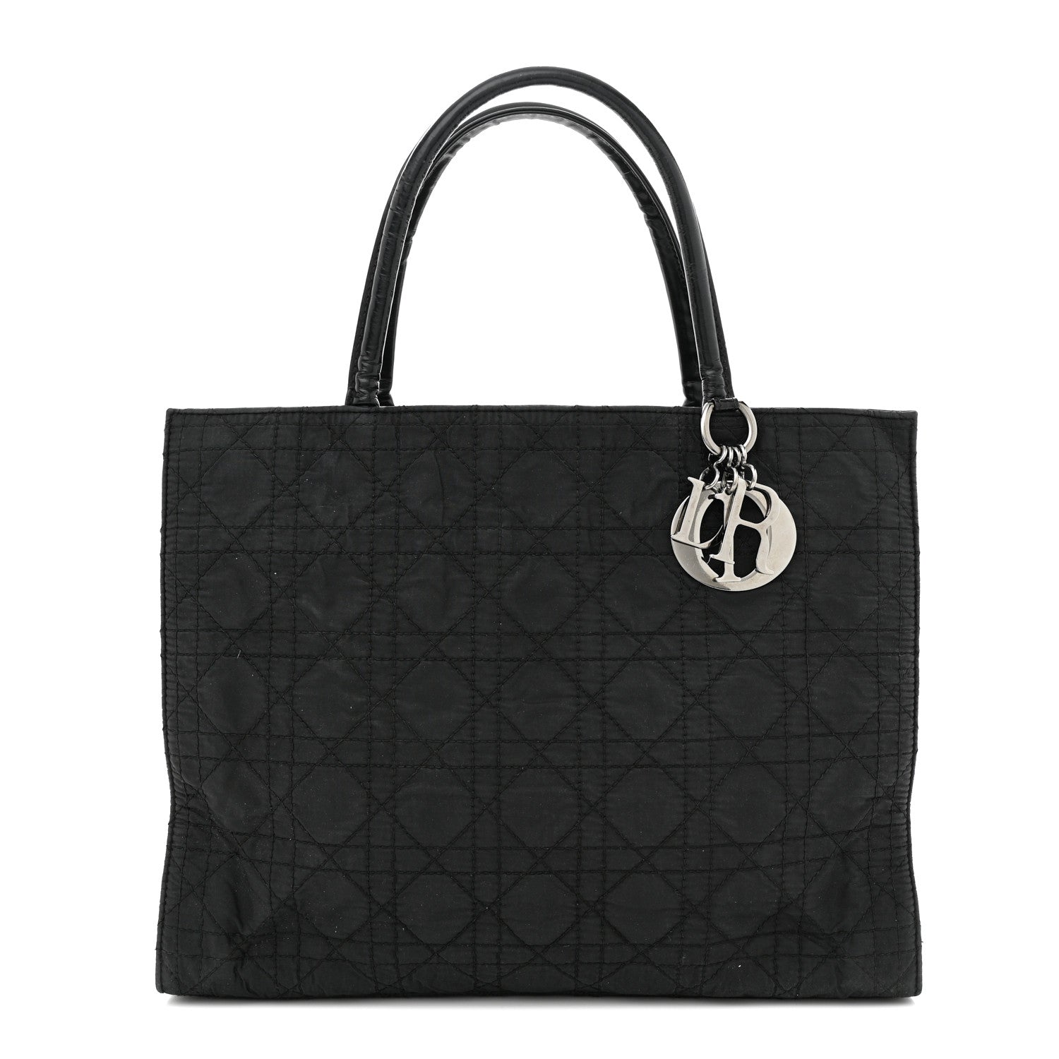 Christian Dior Nylon Cannage Large Tote Black 1 of 16