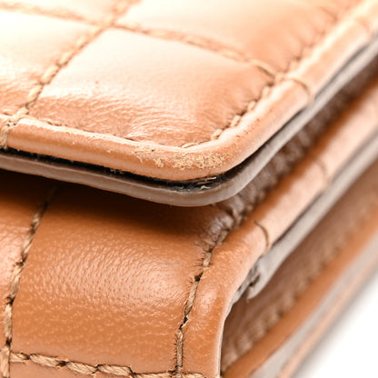 Burberry Lambskin Quilted Small Lola Folding Wallet Maple Brown 13 of 13