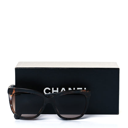 Chanel Acetate Denim Quilted CC Sunglasses 5343-A Brown 7 of 7