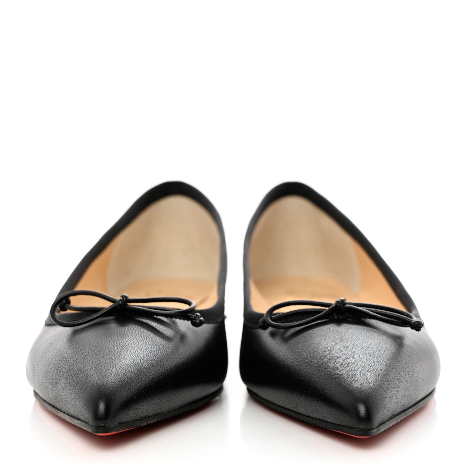 Christian Louboutin Nappa Spiked Hall Flats 38 Black 2 of 8