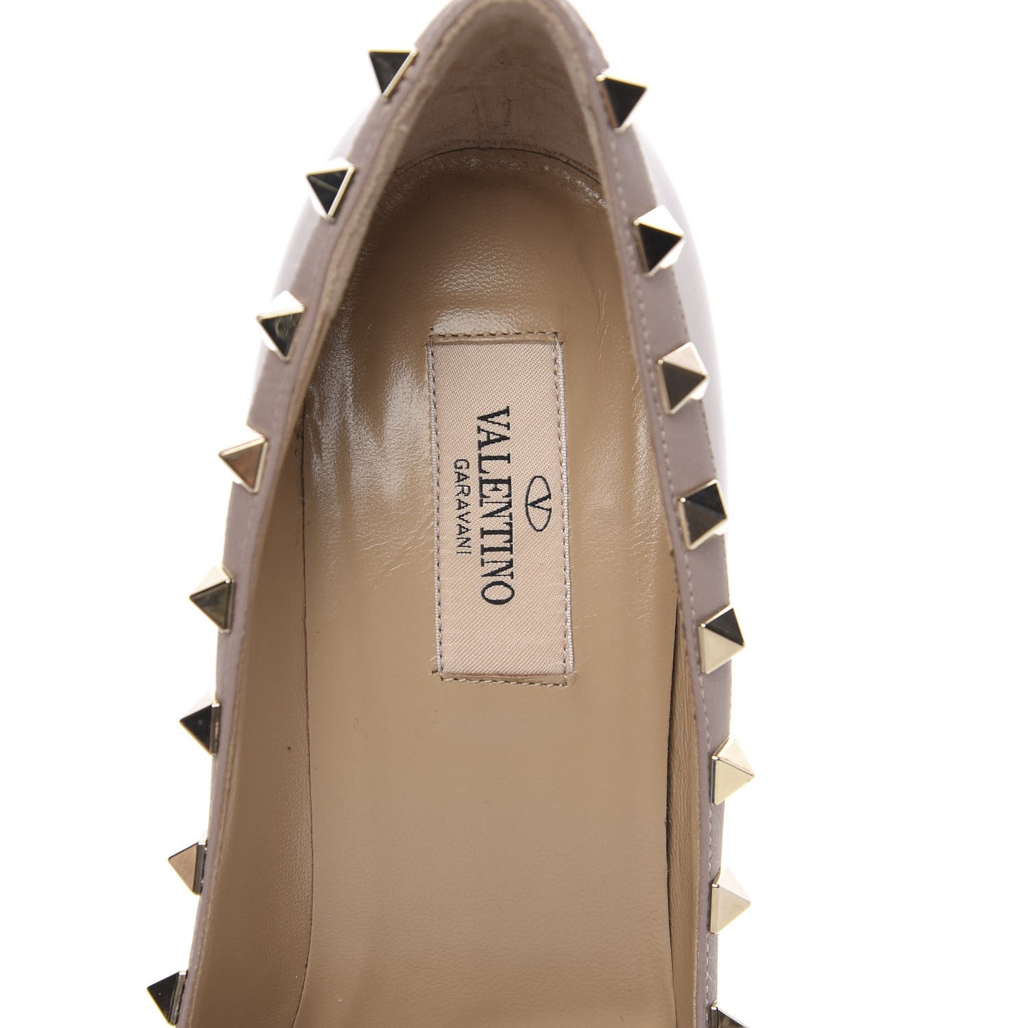 Patent Rockstud 100mm Pumps 38.5 Poudre