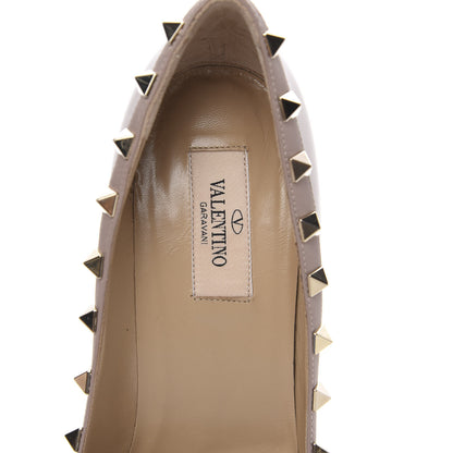 Valentino Garavani Patent Rockstud 100mm Pumps 38.5 Poudre 5 of 9