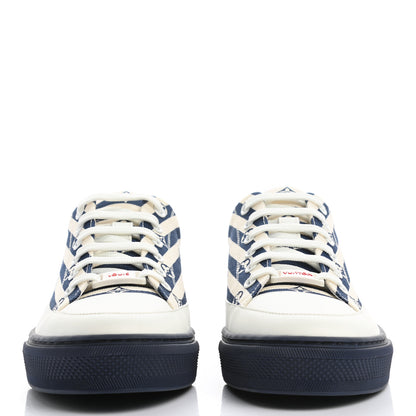 Louis Vuitton Canvas Escale Stellar Sneakers 38 Blue 2 of 9