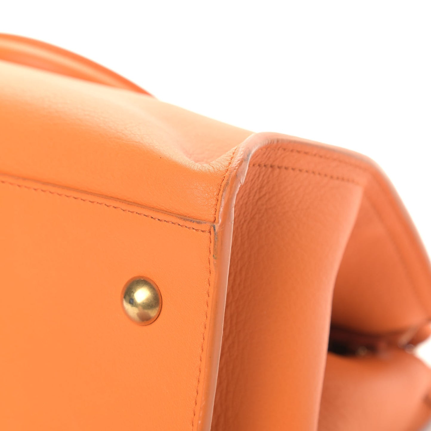 Calfskin Small Classic Y Cabas Mandarine