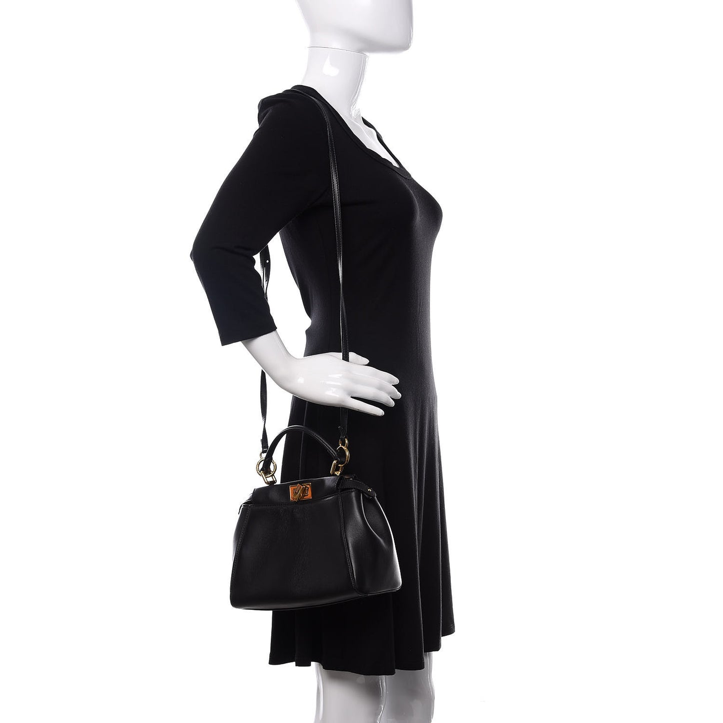 Nappa Mini Peekaboo Iconic Satchel Black