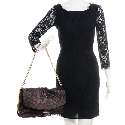 Jimmy Choo Glitter Calfskin Arad Brown 2 of 8