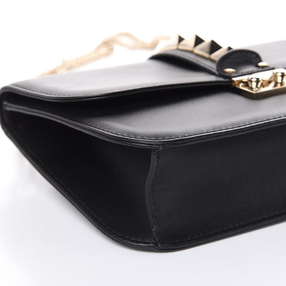 Valentino Garavani Vitello Medium Glam Lock Rockstud Flap Black 7 of 14