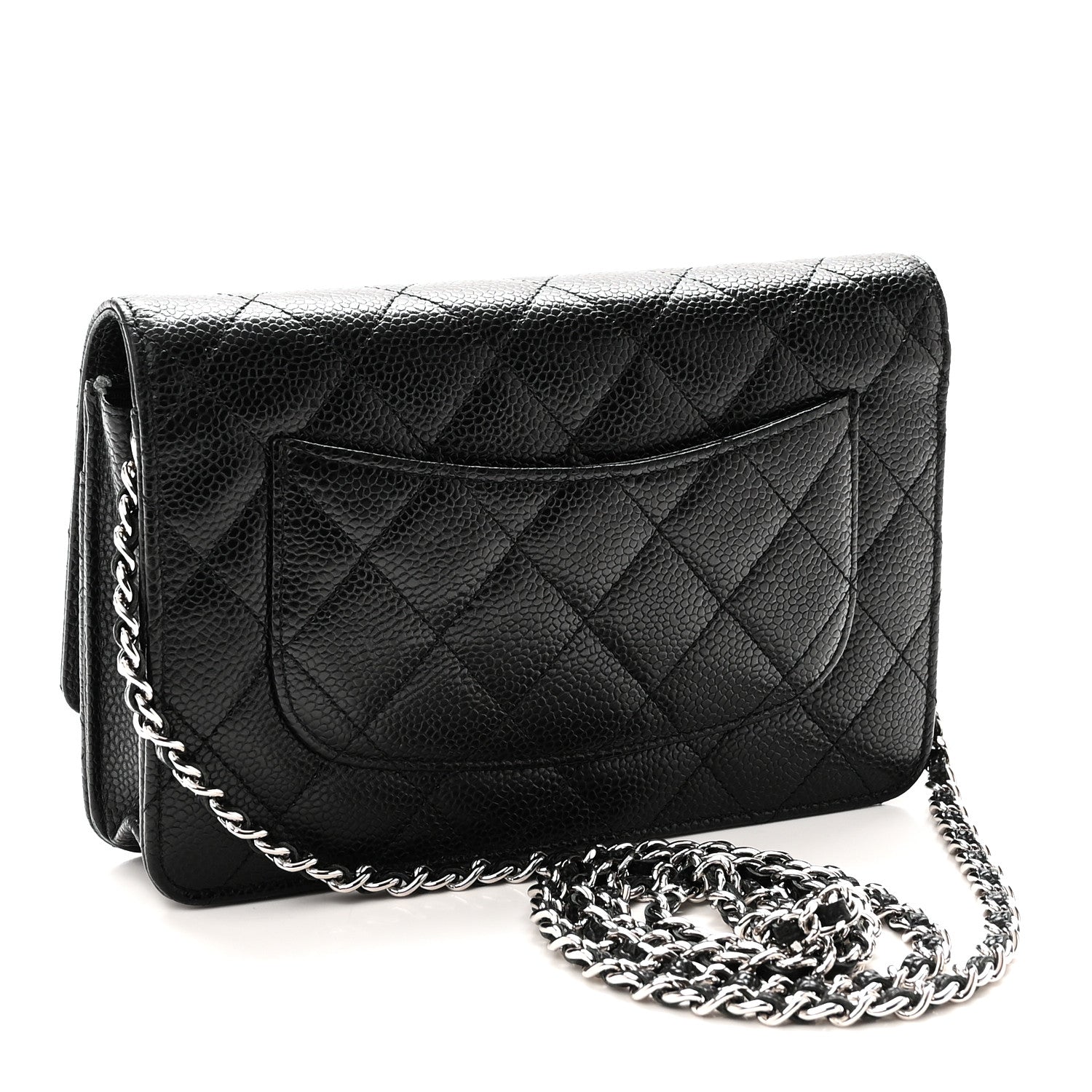 Chanel Caviar Quilted Wallet On Chain WOC Black 3 of 10